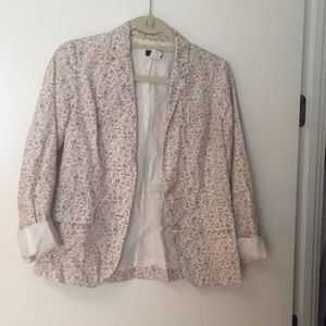 J.Crew Cotton Liberty Print Blazer, Size 2